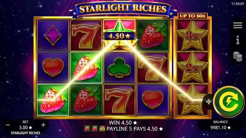 Starlight Riches slot screenshot 3