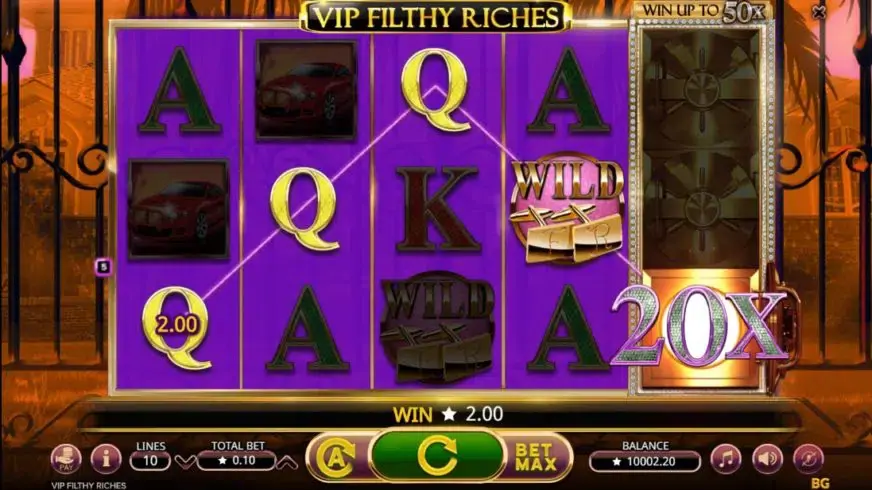 VIP Filthy Riches slot screenshot 3