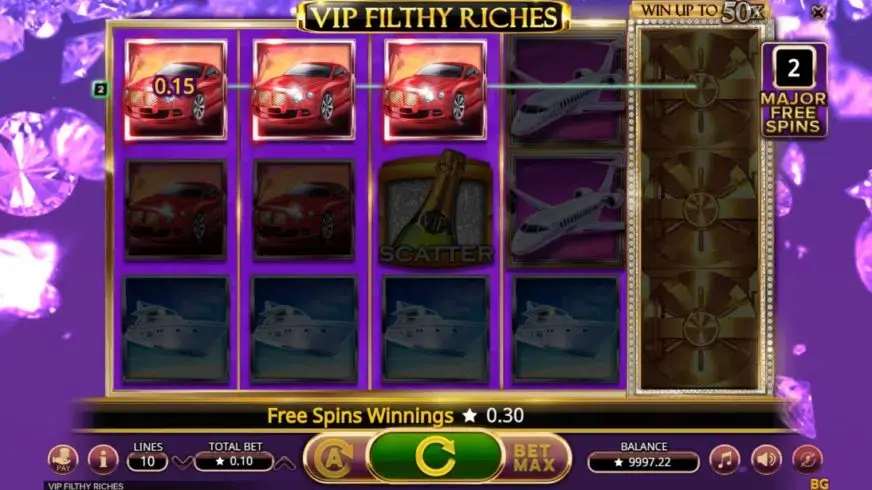 VIP Filthy Riches slot screenshot 5