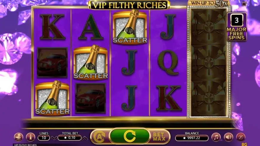 VIP Filthy Riches slot screenshot 4