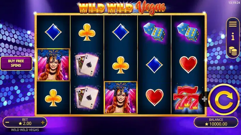 Wild Wild Vegas slot screenshot 
