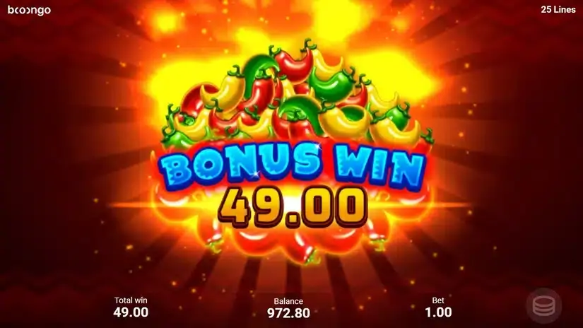 3 Hot Chillies slot screenshot 