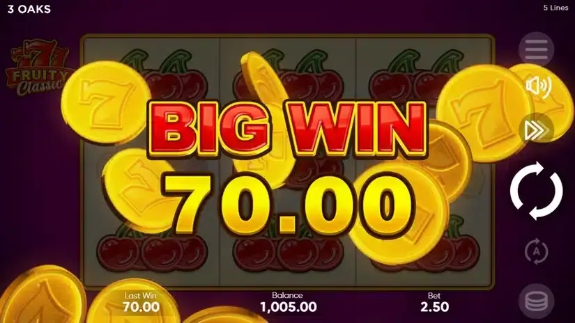 777 Fruity Classic slot screenshot 