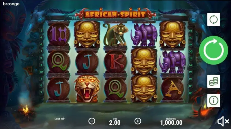 African Spirit slot screenshot 1
