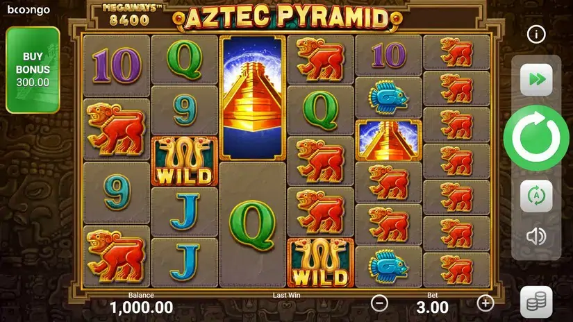 Aztec Pyramid Megaways slot screenshot 