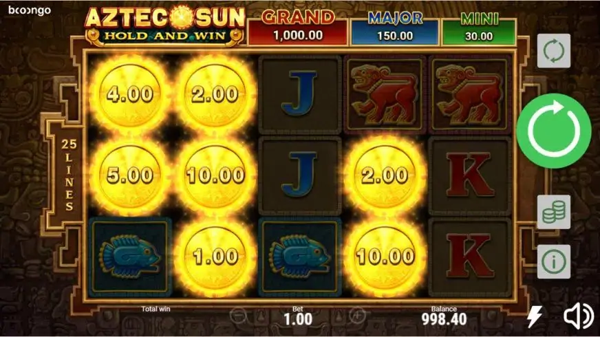 Aztec Sun: Hold and Win slot screenshot 3