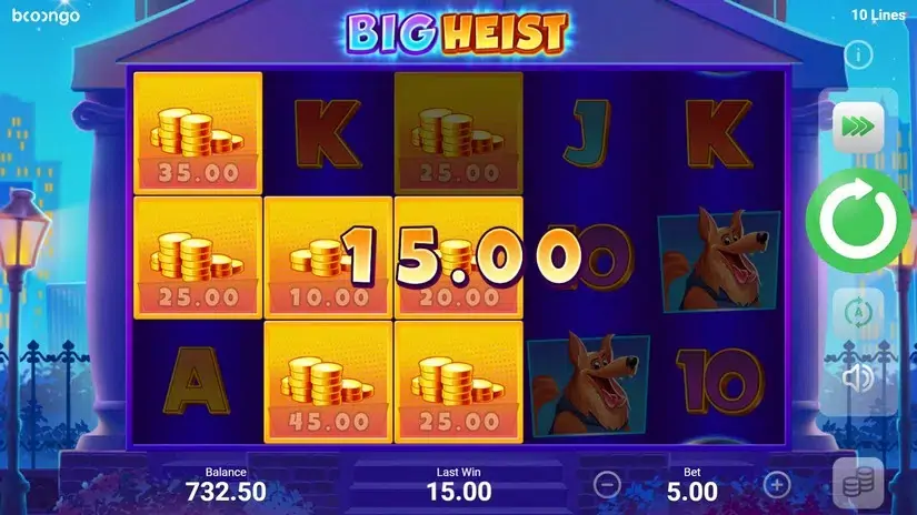 Big Heist slot screenshot 4