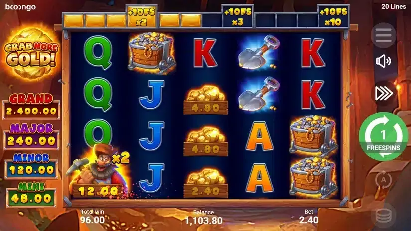 Grab more Gold! slot screenshot 