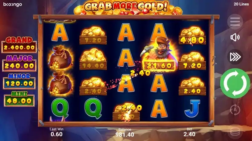 Grab more Gold! slot screenshot 2
