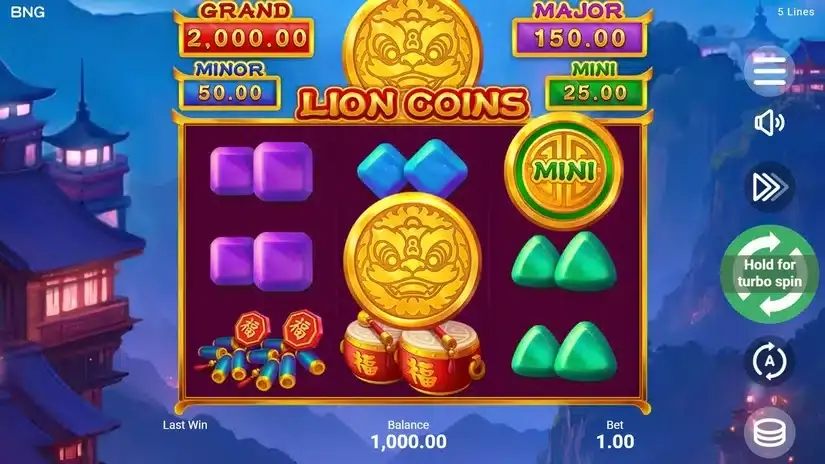 Lion Coins slot screenshot 1