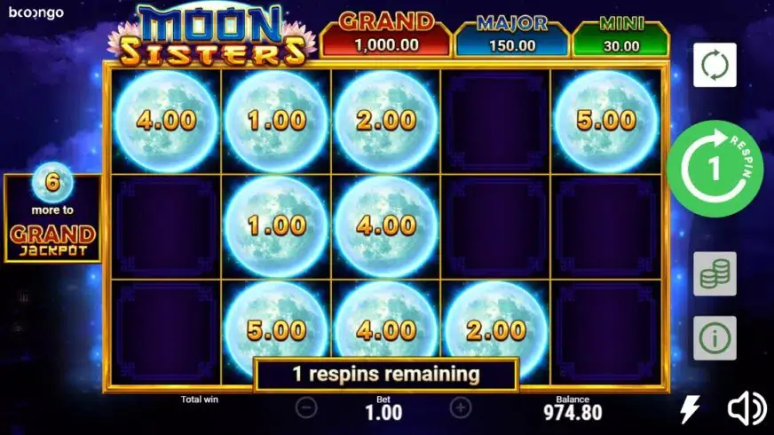 Moon Sisters slot screenshot 