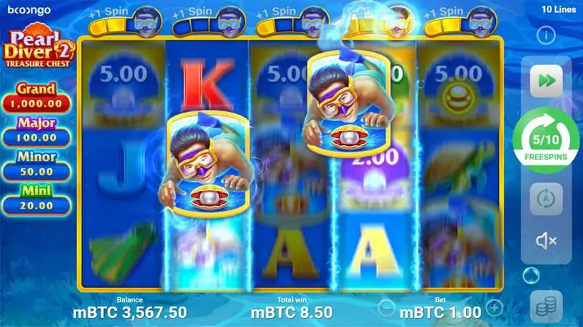 Pearl Diver 2: Treasure Chest slot screenshot 2