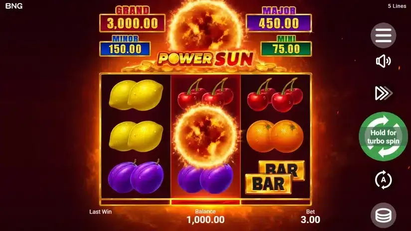Power Sun slot screenshot 1