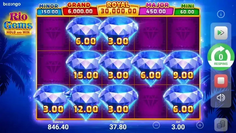 Rio Gems slot screenshot 9