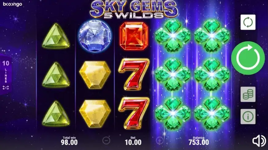 Sky Gems: 5 Wilds slot screenshot 4