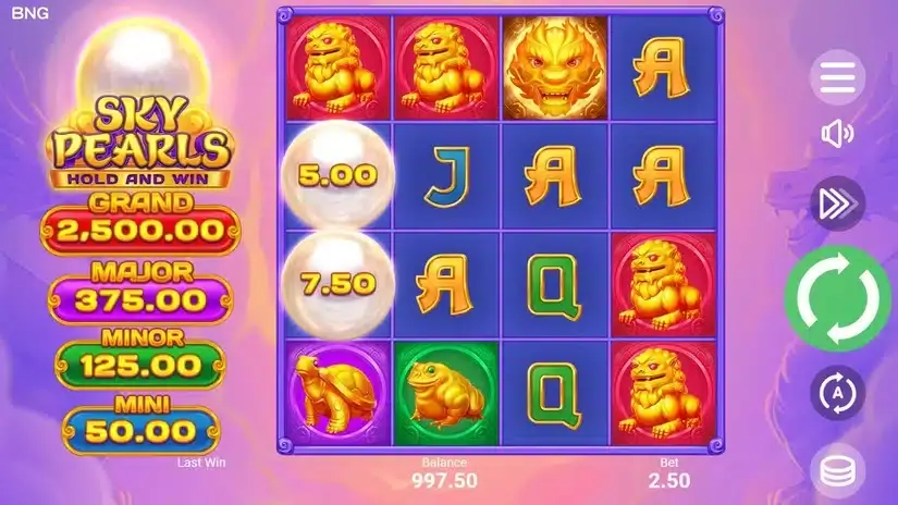 Sky Pearls slot screenshot 1