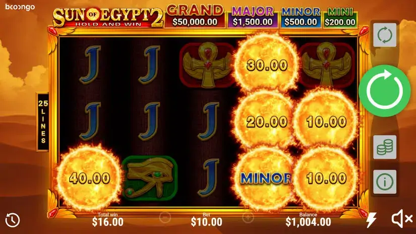 Sun of Egypt 2 slot screenshot 1