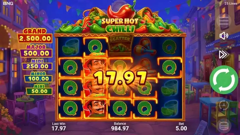 Super Hot Chilli slot screenshot 2