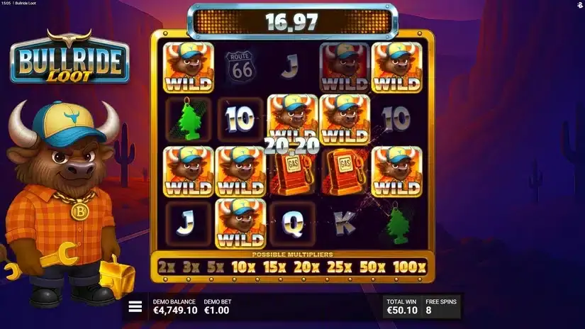 Bullride Loot slot screenshot 5