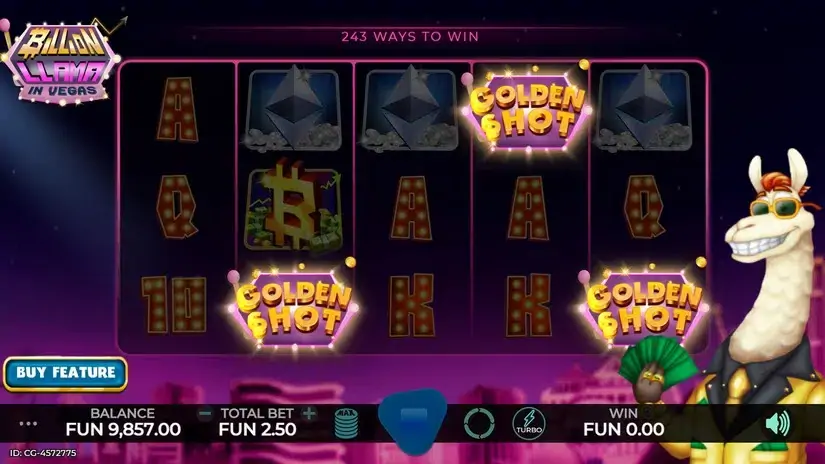 Billion Llama in Vegas slot screenshot 3