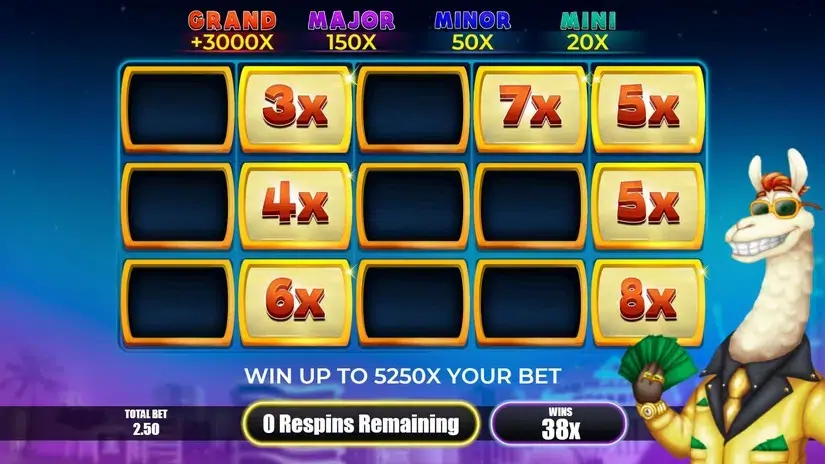 Billion Llama in Vegas slot screenshot 5