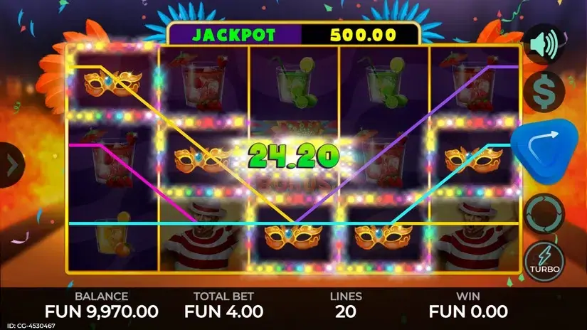 Carnival Beauties slot screenshot 2