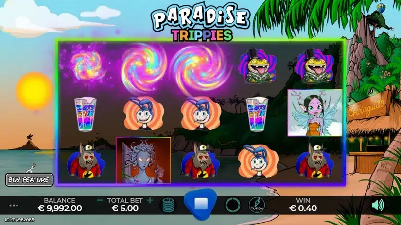 Paradise Trippies slot screenshot 2