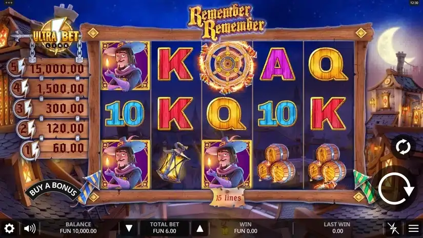 Remember Remember slot screenshot 1