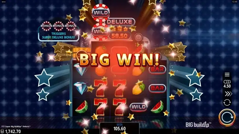 777 Super BIG BuildUp Deluxe slot screenshot 5