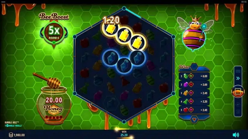 Bubble Beez slot screenshot 3