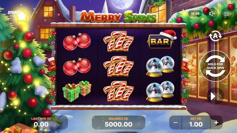 Merry Spins slot screenshot 1
