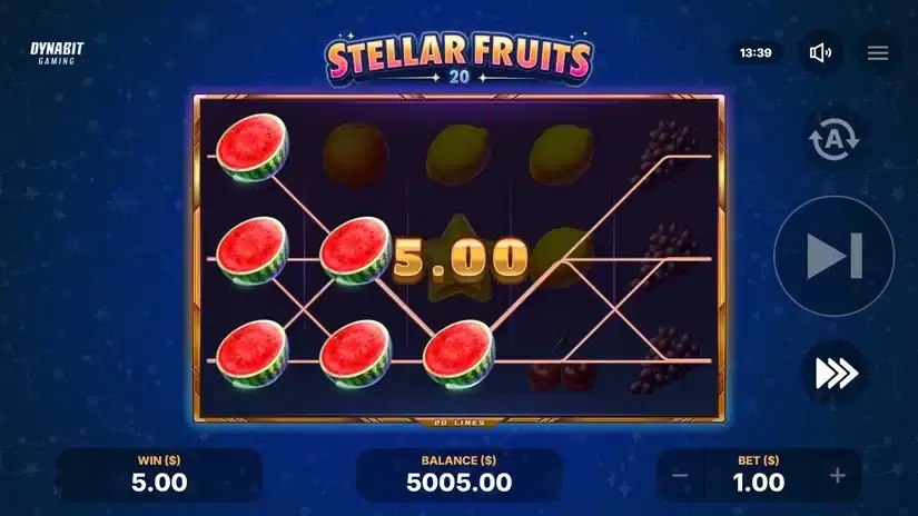 Stellar Fruits 20 slot screenshot 5