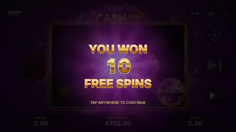 Vitamin Cash 25 slot screenshot 3