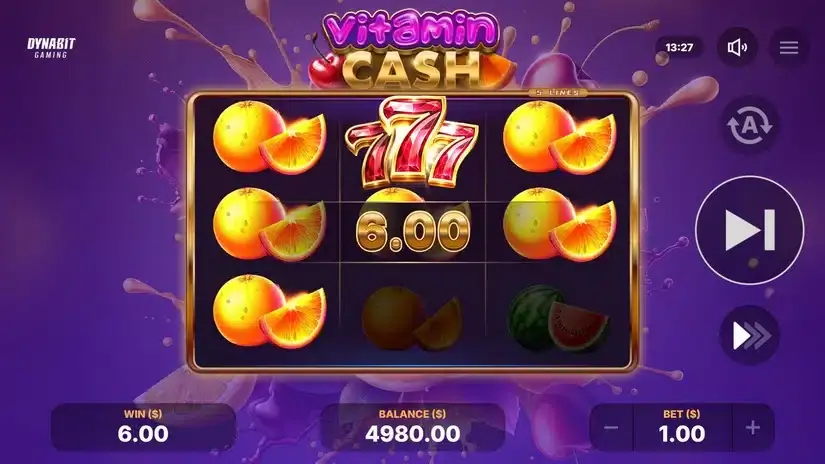 Vitamin Cash slot screenshot 3