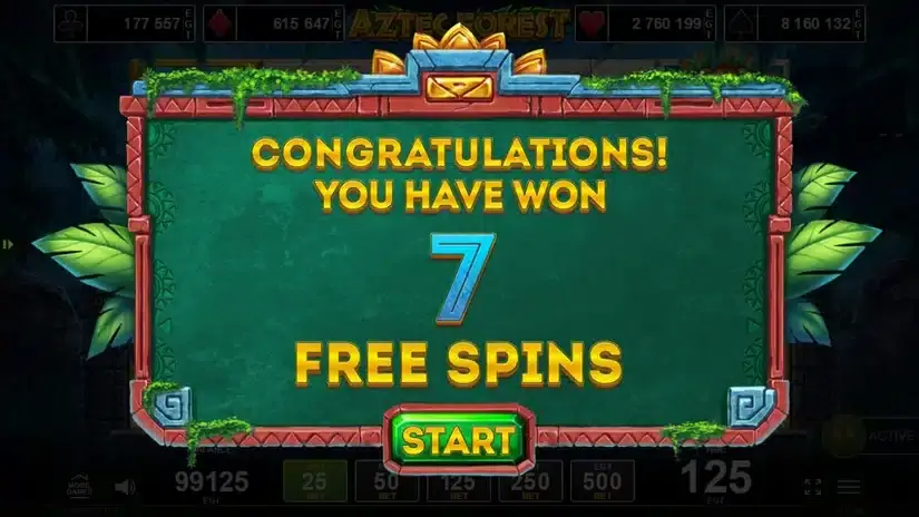 Aztec Forest slot screenshot 3