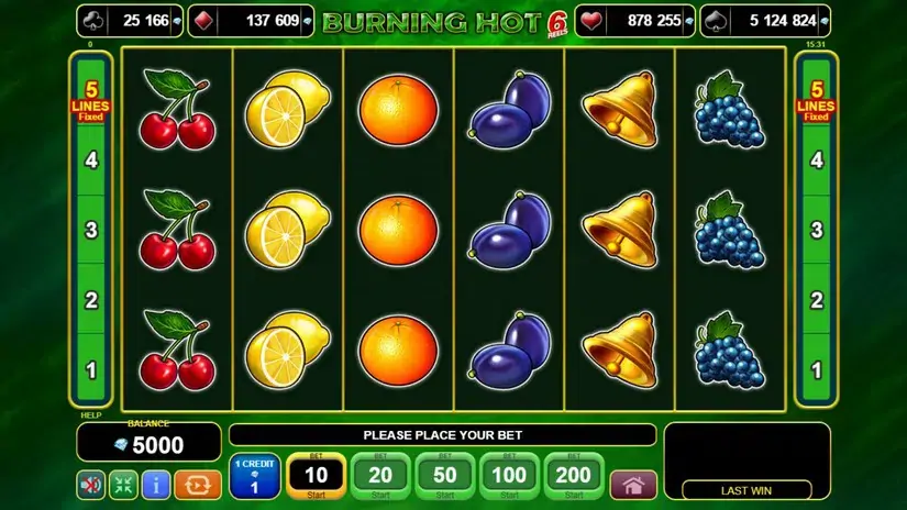 Burning Hot slot screenshot 