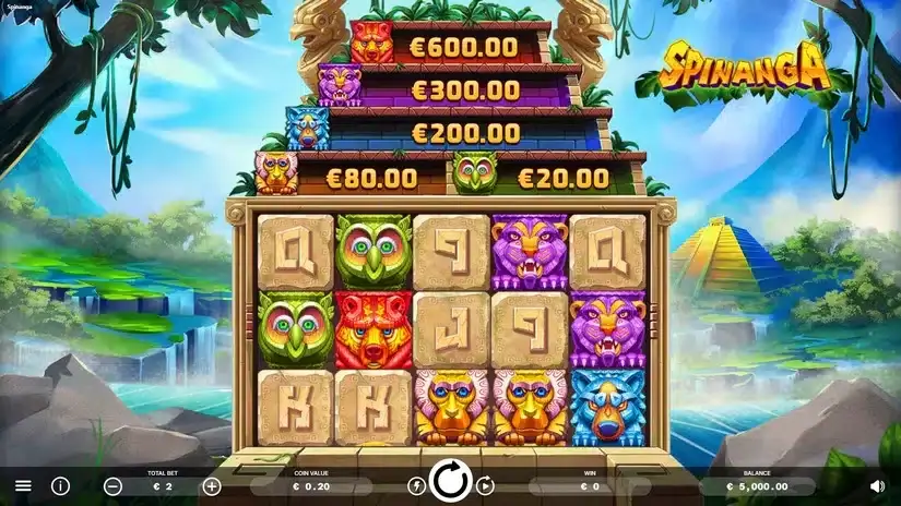 Spinanga slot screenshot 