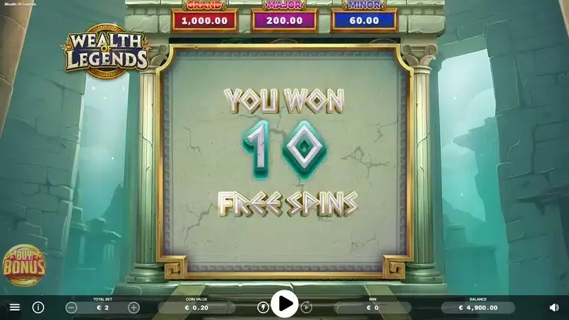 Wealth of Legends slot screenshot 3