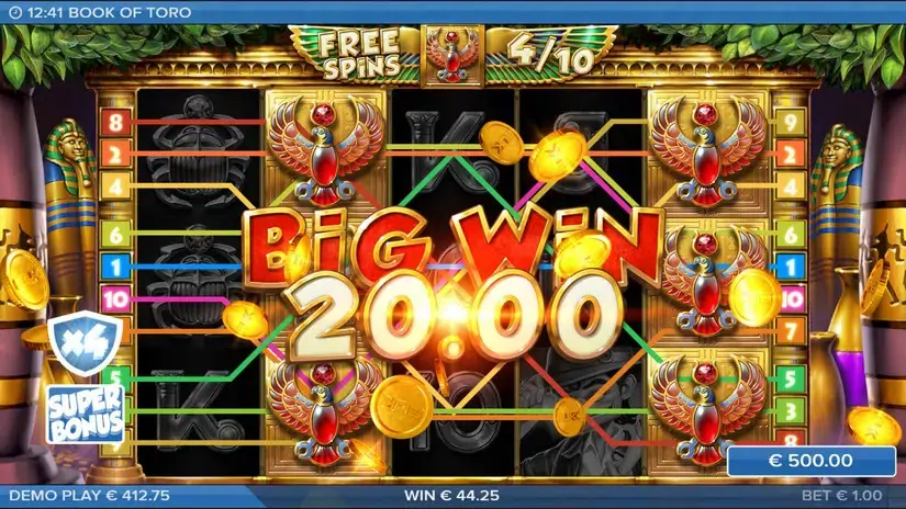 Book of Toro slot screenshot 