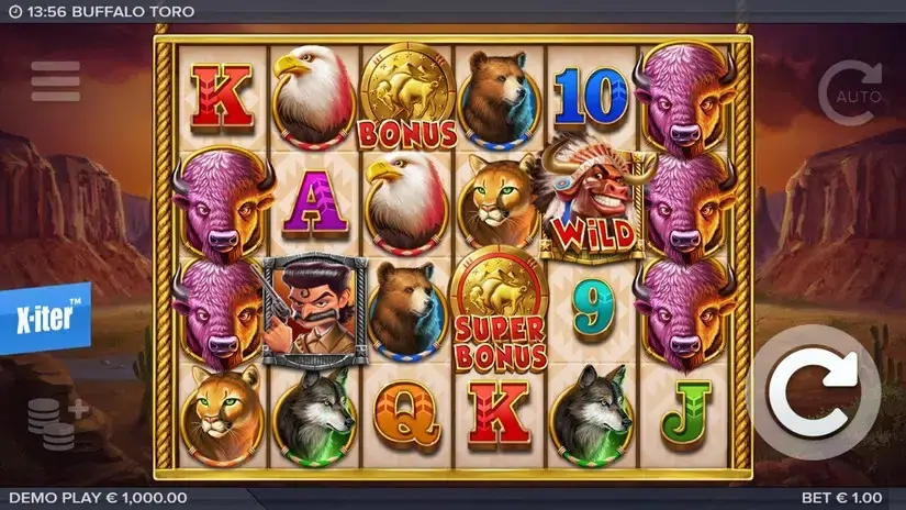 Buffalo Toro slot screenshot 