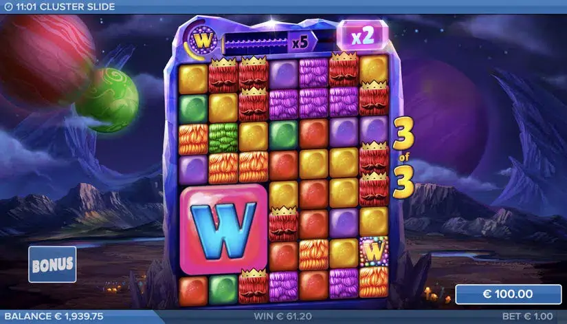 Cluster Slide slot screenshot 3