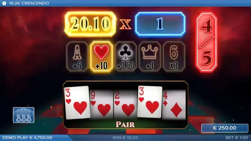 Crescendo slot screenshot 