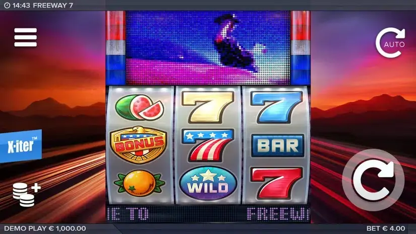Freeway 7 slot screenshot 