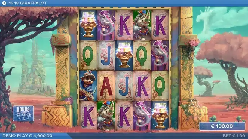 Giraffalot slot screenshot 2