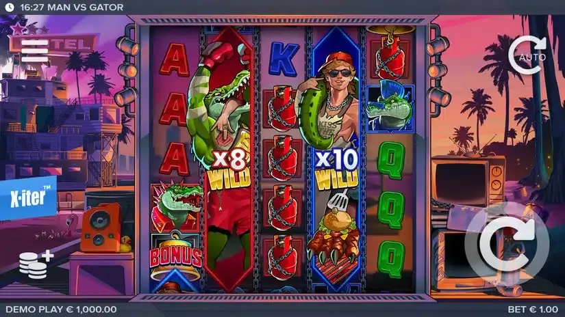 Man vs Gator slot screenshot 