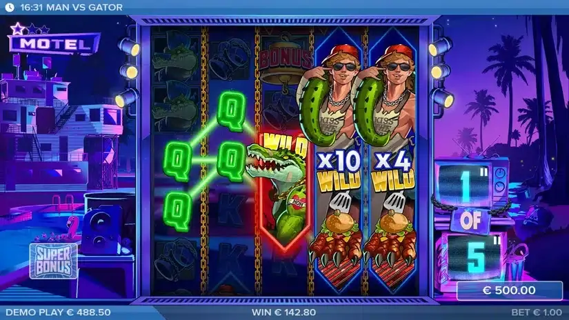 Man vs Gator slot screenshot 