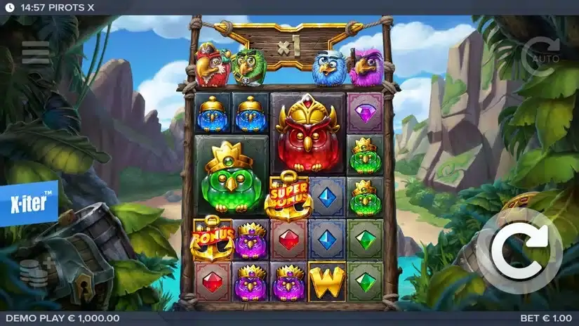 Pirots X slot screenshot 