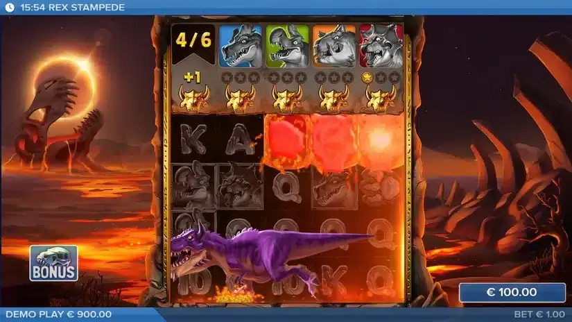Rex Stampede slot screenshot 4