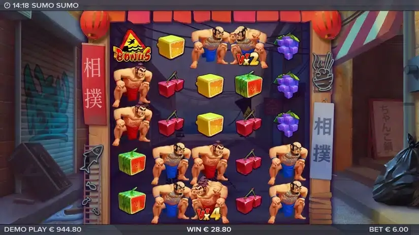 Sumo Sumo slot screenshot 3