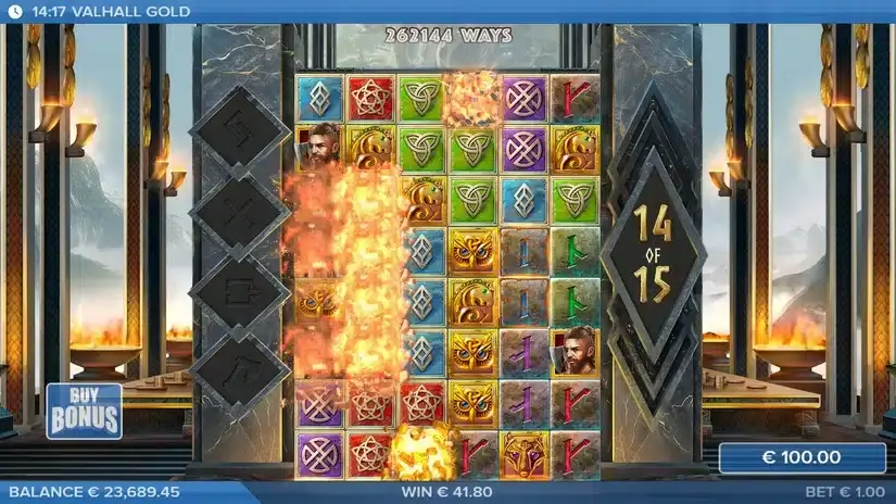 Valhall Gold slot screenshot 
